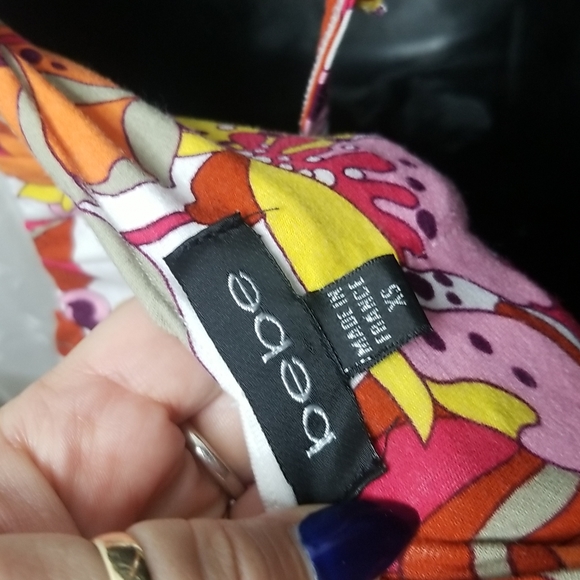 Vintage y2k Does 1970's Bebe Floral Dress SzXS - Picture 4 of 8